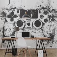 Thumbnail for Papier Peint Gamer Noir et Blanc | Le Petit Intissé