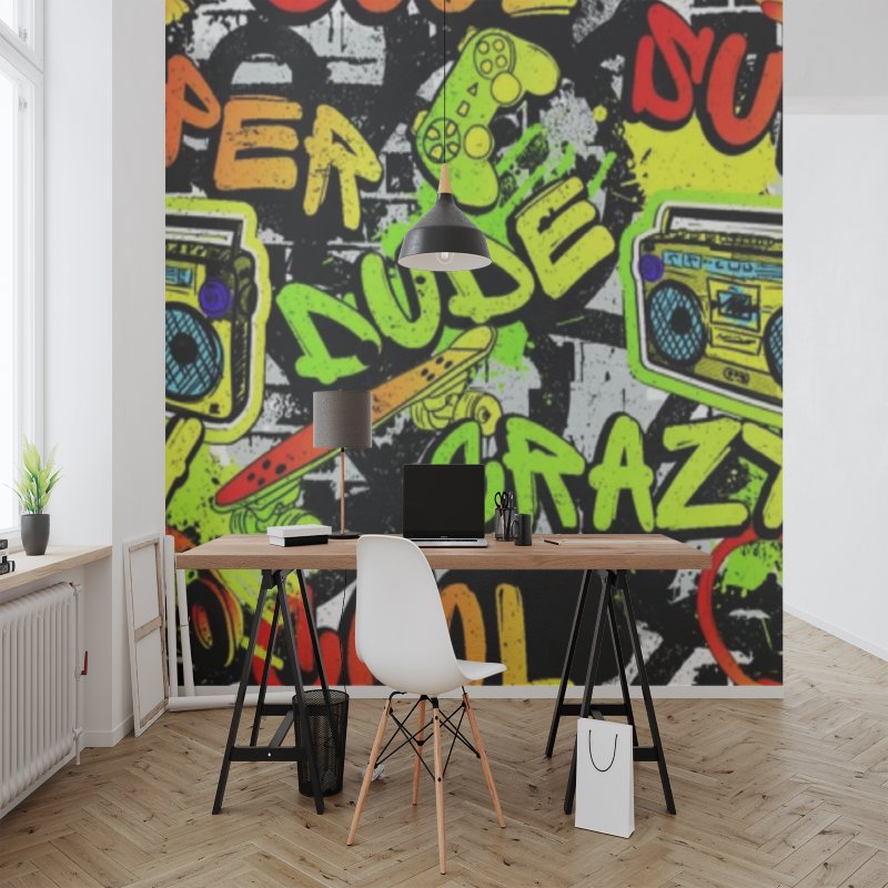 Papier Peint Musique <br/> Rap Music Hip Hop