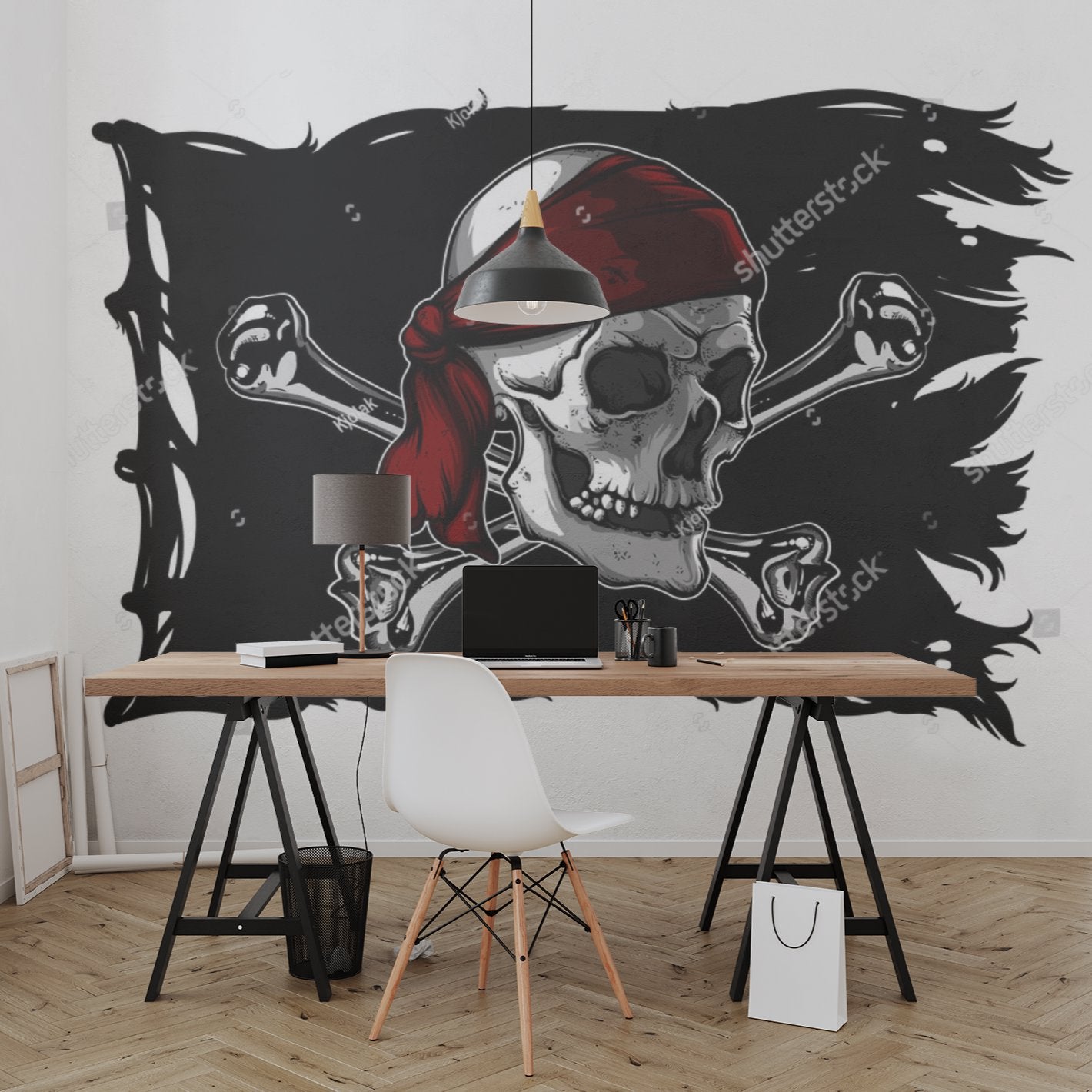 Papier Peint Pirate <br/> Drapeau Flottant