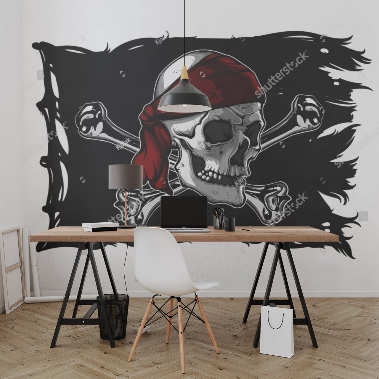 Papier Peint Pirate <br/> Drapeau Flottant