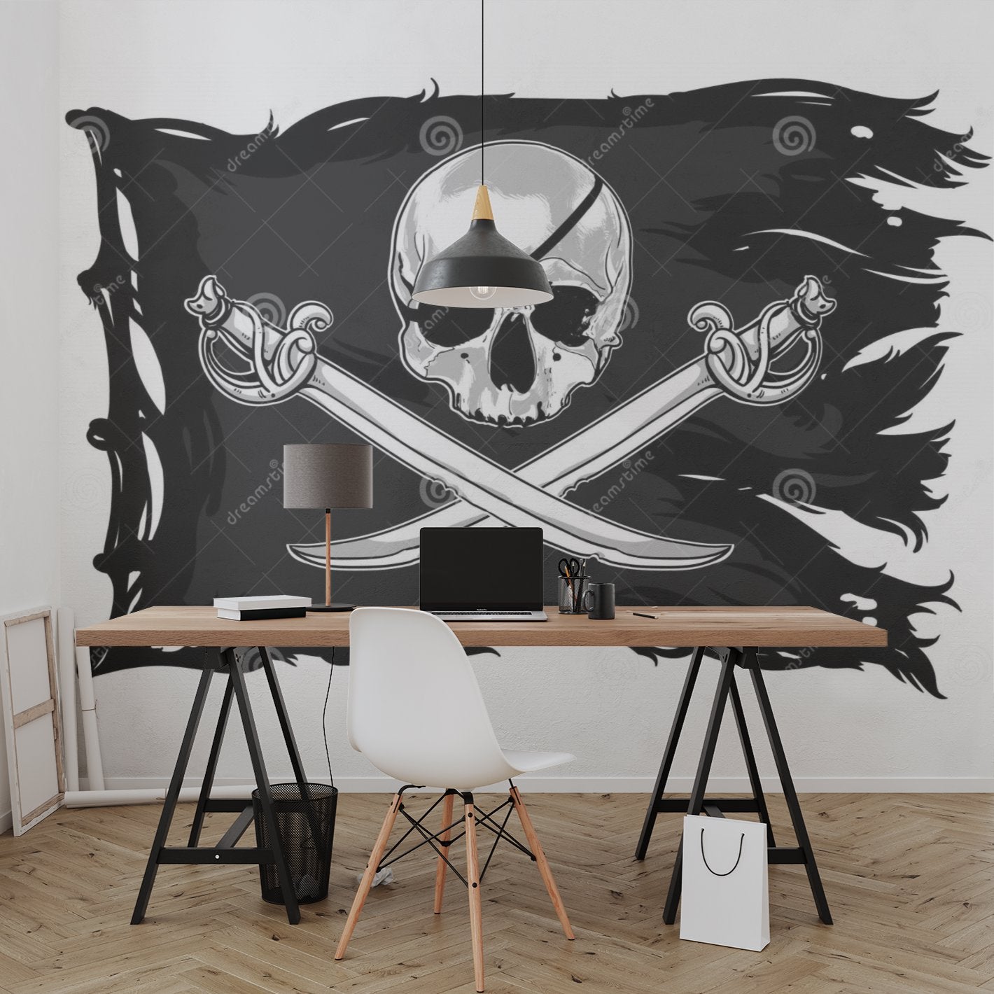 Papier Peint Pirate <br/> Jolly Roger