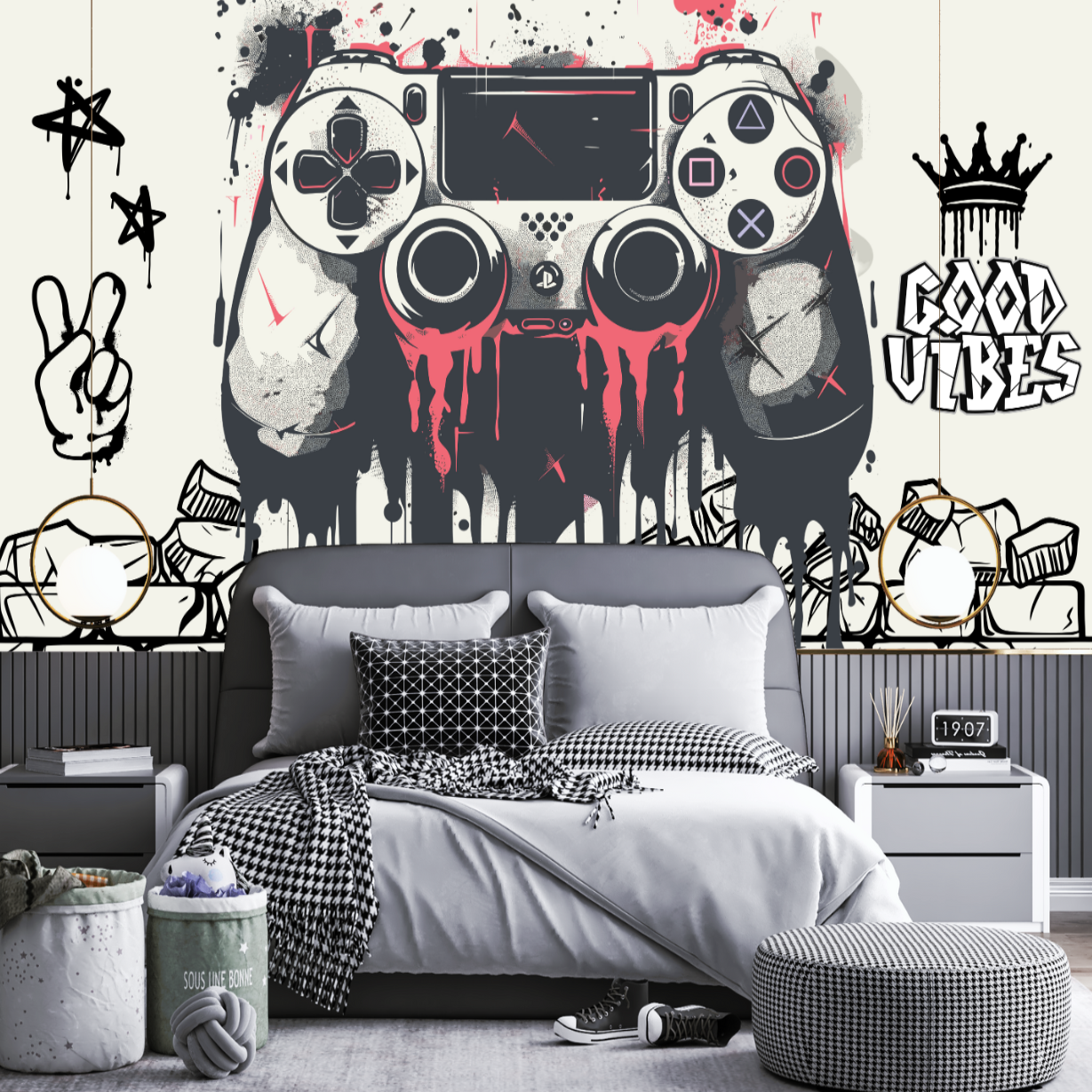 Papier Peint Panoramique Gamer | Le Petit Intissé