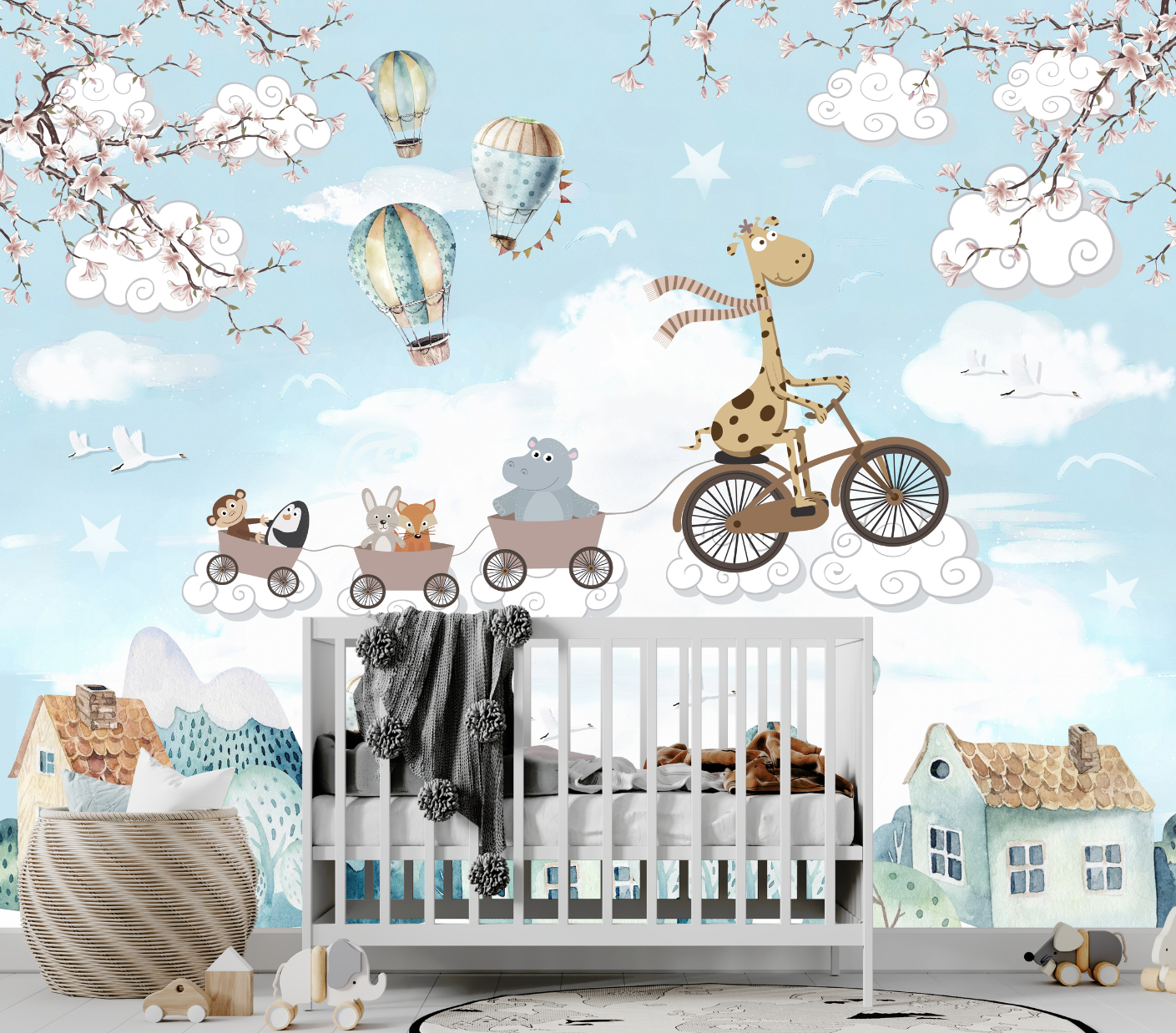 Papier Peint Girafe Enfant | Le Petit Intissé