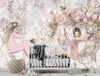 Thumbnail for Papier Peint Princesse Licorne | Le Petit Intissé