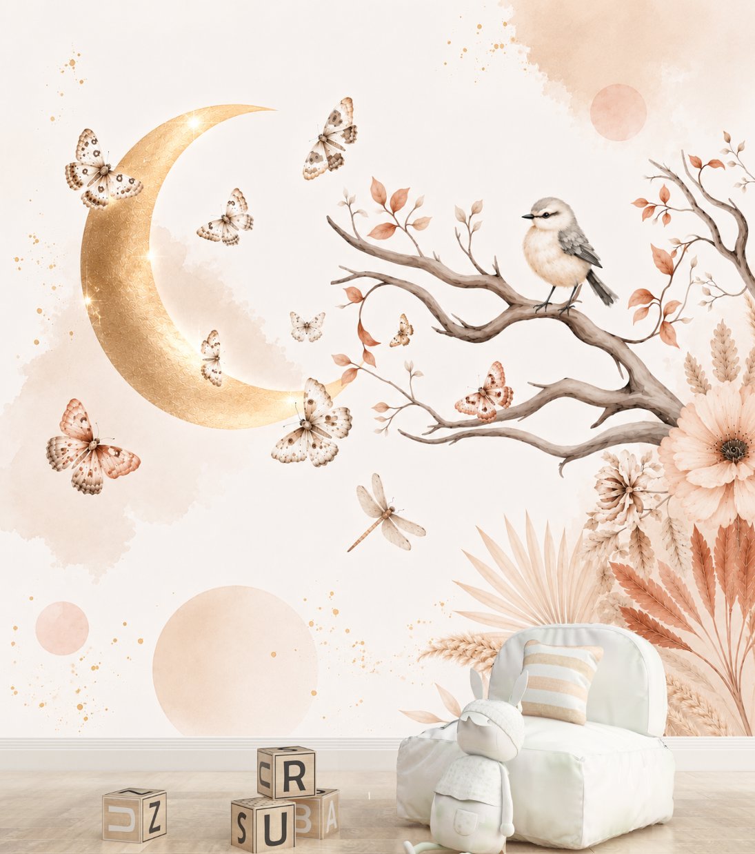Papier Peint Oiseau Enfant | Le Petit Intissé