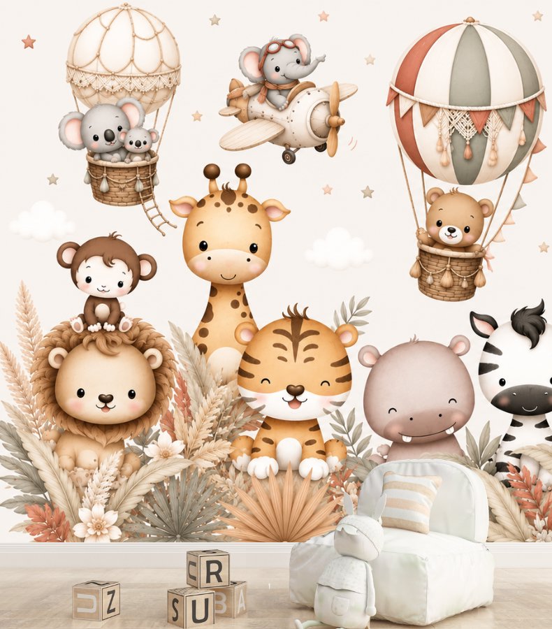 Papier Peint Animaux Rigolos | Le Petit Intissé
