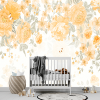 Thumbnail for Papier Peint Fleuri Jaune | Le Petit Intissé