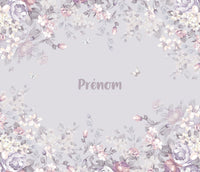 Thumbnail for Papier Peint avec Prénom <br/> Fleurie Violette