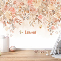 Thumbnail for Papier Peint avec Prénom <br/> Fleur Délicate