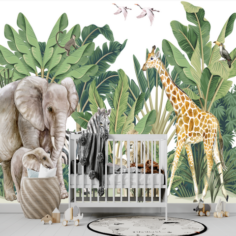 Chambre Enfant Jungle Papier Peint | Le Petit Intissé