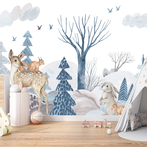 Décoration chambre enfant animaux forêt | Le Petit Intissé