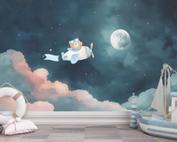 Thumbnail for Papier Peint Chambre Enfant Nuage | Le Petit Intissé