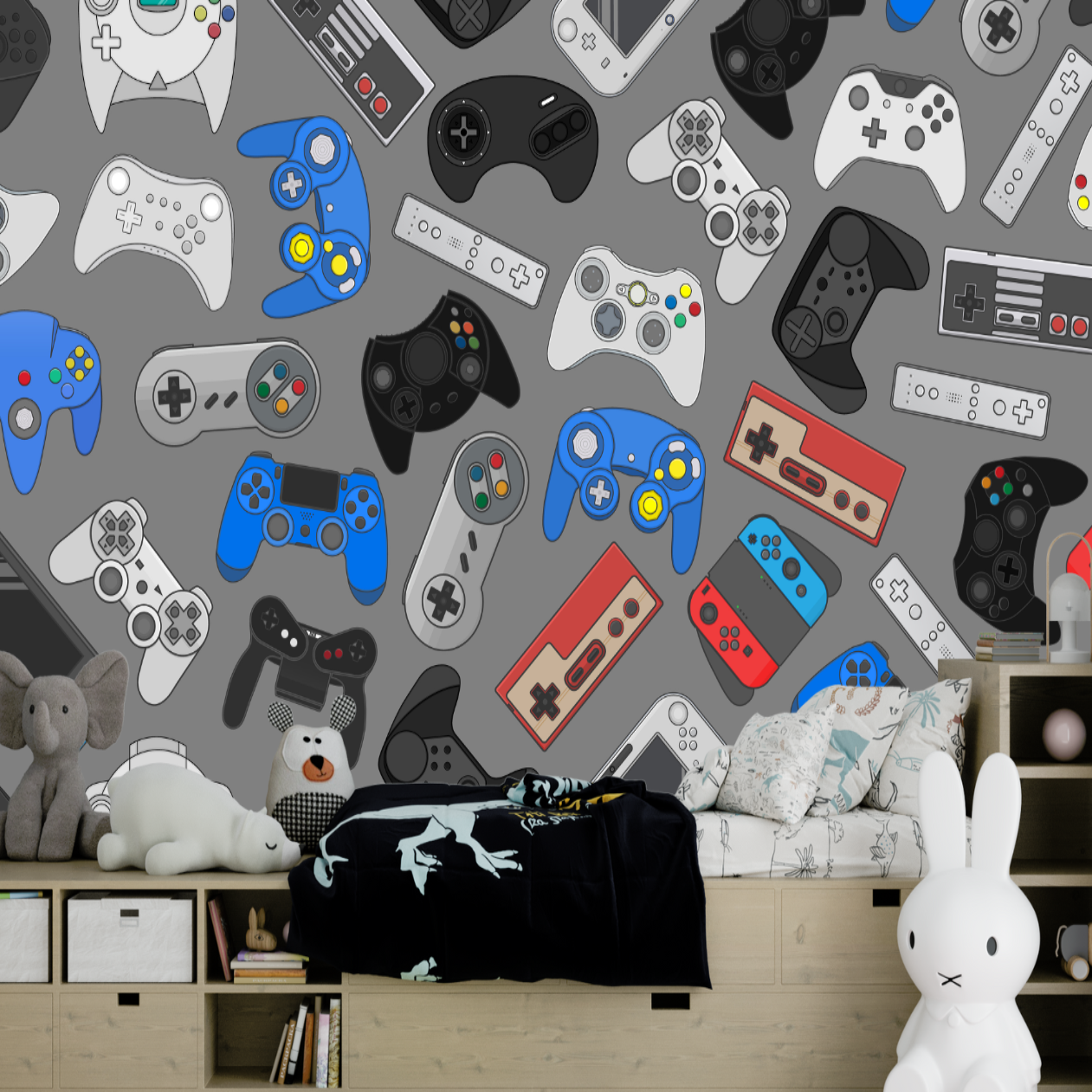 Papier Peint Chambre Gaming Garçon | Le Petit Intissé