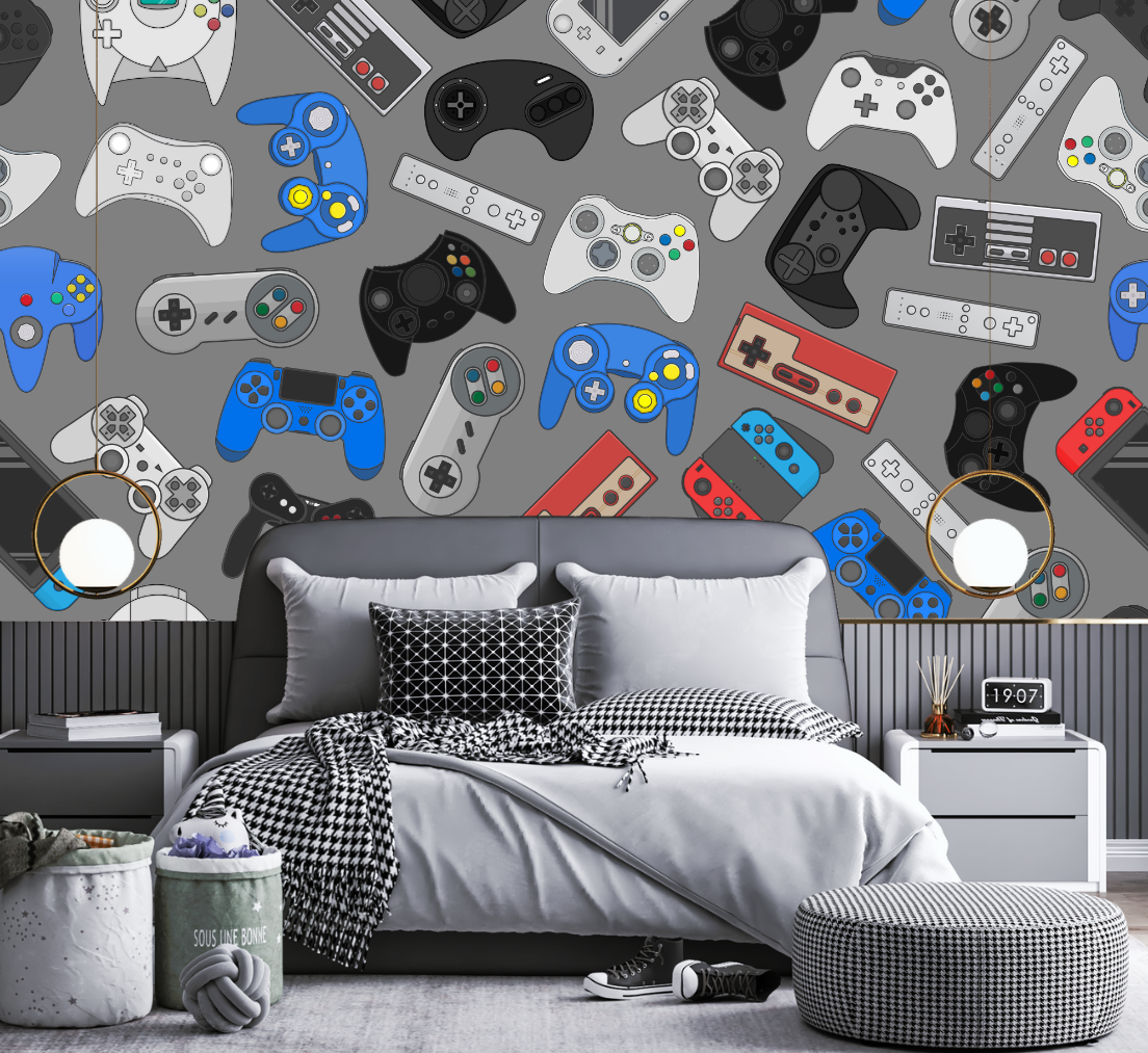 Papier Peint Chambre Gaming Garçon | Le Petit Intissé