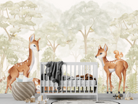 Thumbnail for Papier Peint Animaux Forêt Enfant | Le Petit Intissé