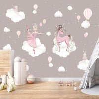 Thumbnail for Papier Peint Licorne <br/> Rêve Magique dans les nuages