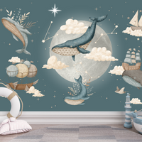 Thumbnail for Chambre Enfant Thème Baleine | Le Petit Intissé