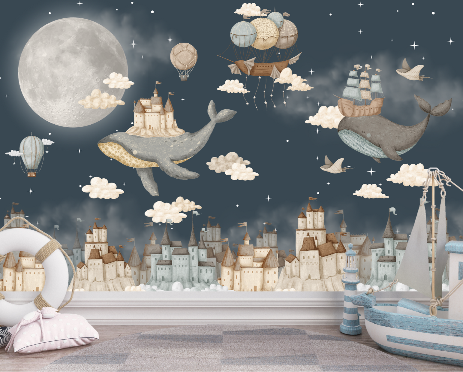 Papier Peint Enfant Ciel | Le Petit Intissé