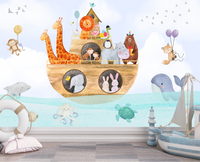 Thumbnail for Papier Peint Arche de Noé | Le Petit Intissé