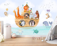 Thumbnail for Papier Peint Marin <br/> Arche de Noé Aquatique