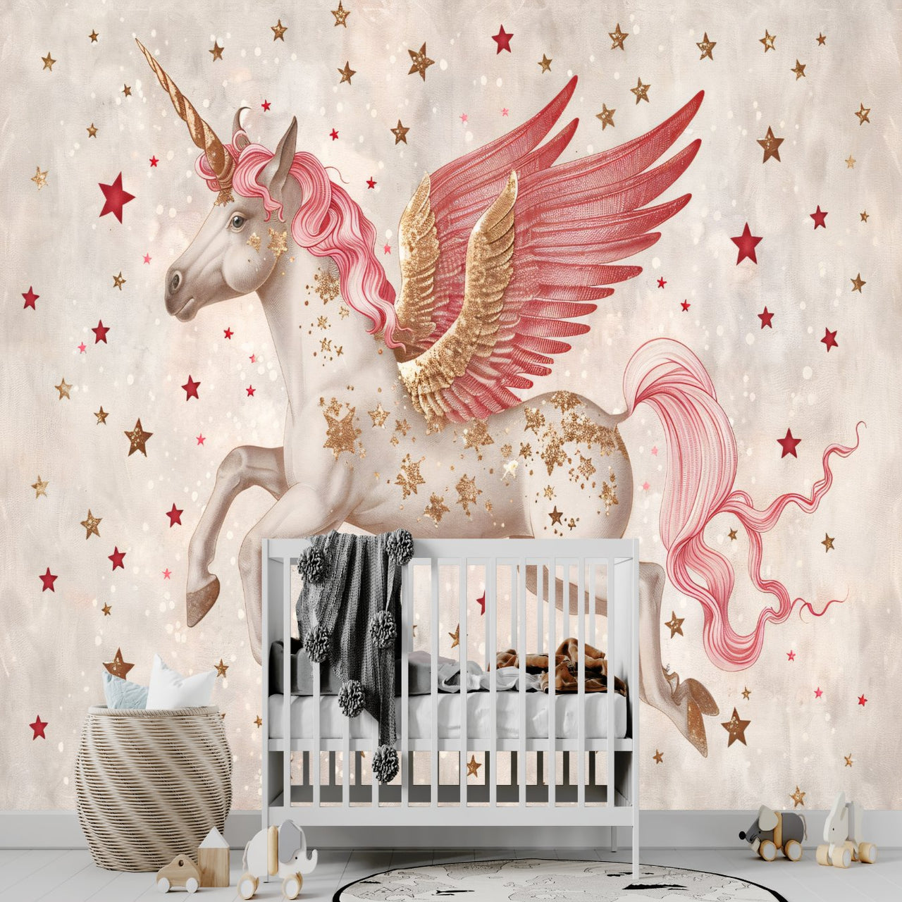 Papier Peint Licorne <br/> Envolée Majestueuse
