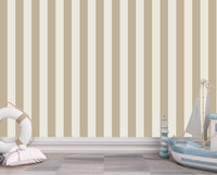 Thumbnail for Papier Peint Bébé Classique <br/> Elégance Rayure Beige