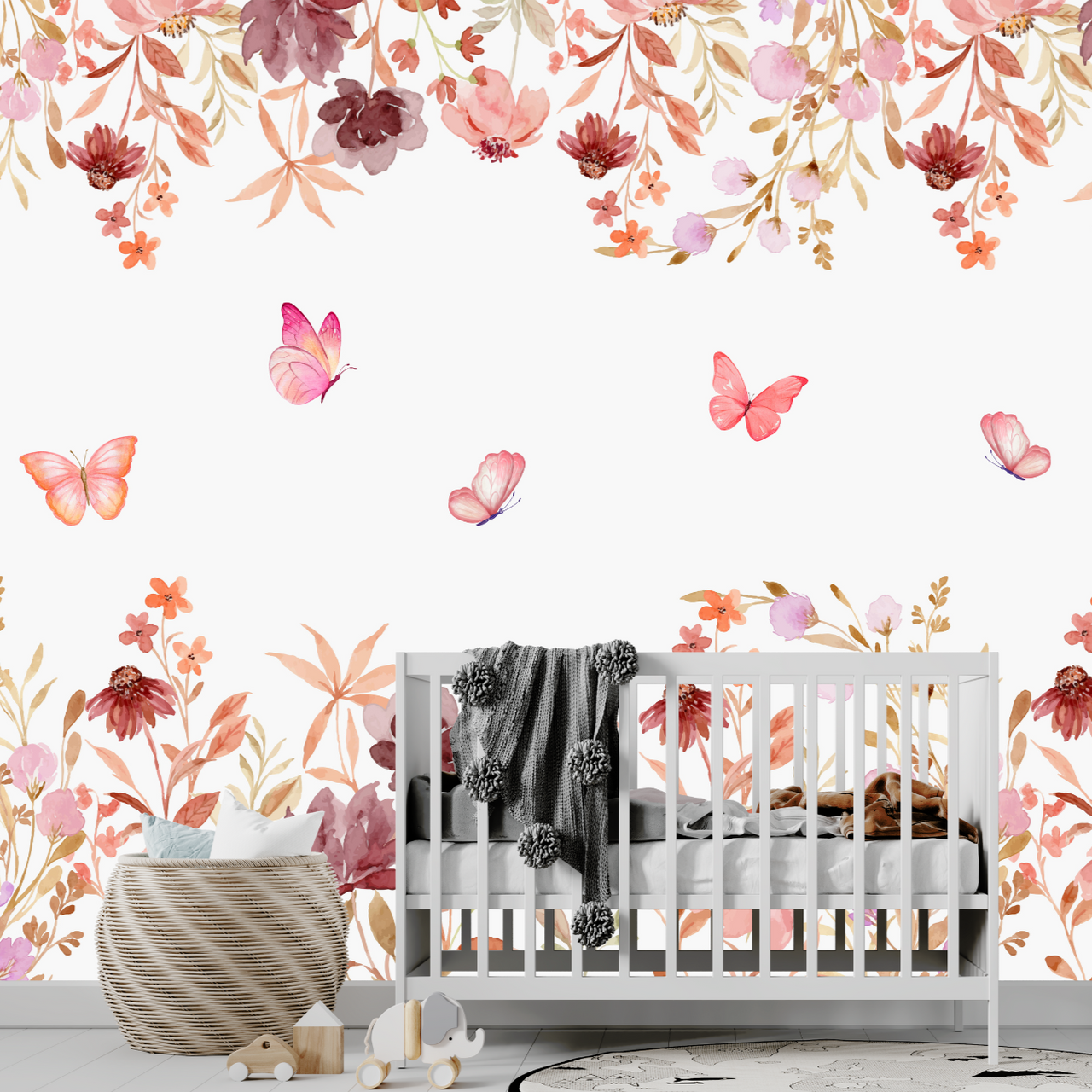 Papier Peint Fleuri Enfant | Le Petit Intissé