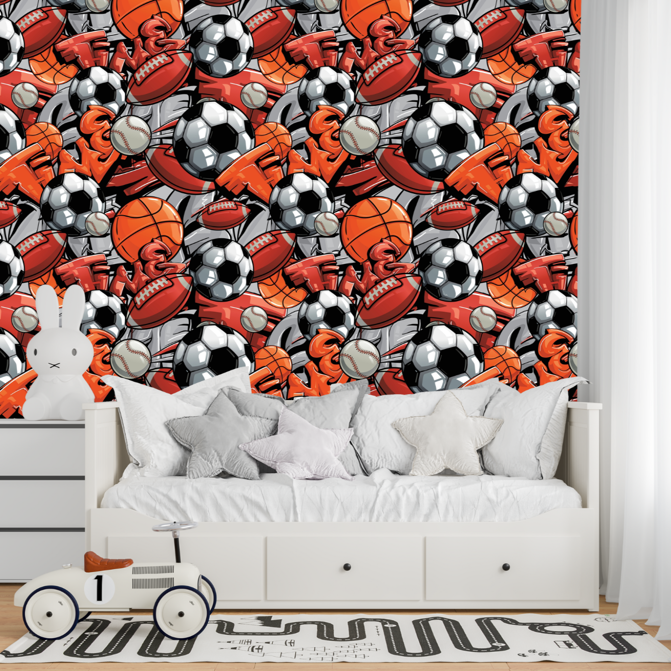 Papier Peint Foot Enfant | Le Petit Intissé