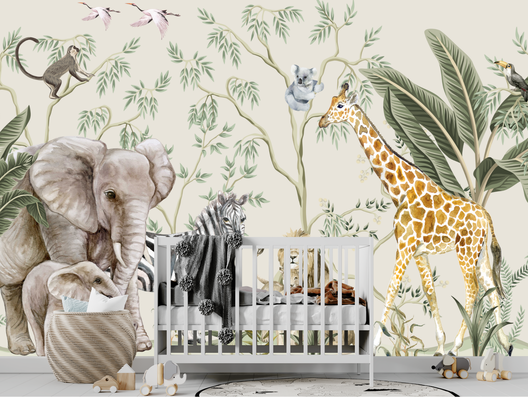 Papier Peint Animaux  <br/> Jungle et Douceur