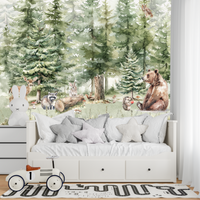 Thumbnail for Papier Peint Forêt Animaux | Le Petit Intissé