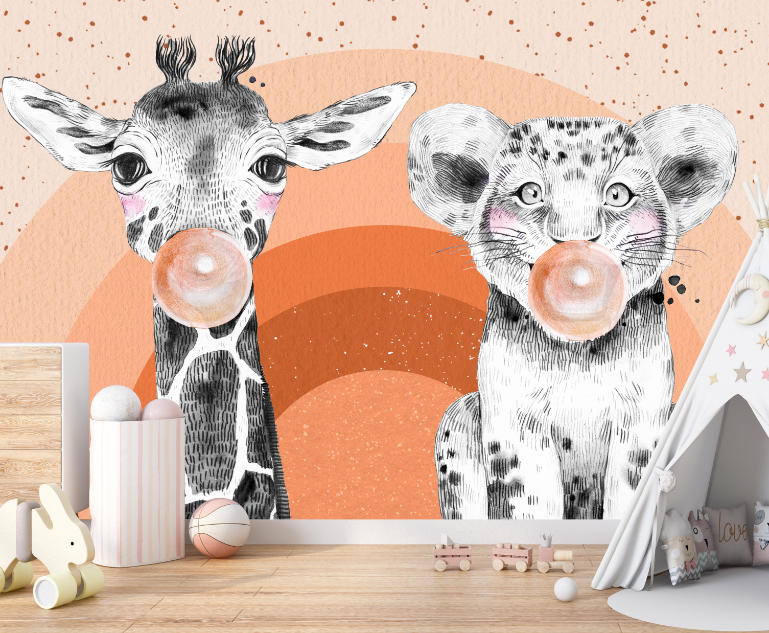 Papier Peint Terracota Chambre Bébé | Le Petit Intissé
