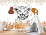 Papier Peint Lion Chambre Enfant | Le Petit Intissé