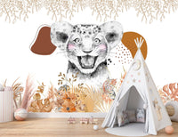 Thumbnail for Papier Peint Animaux  <br/> Lion Boho