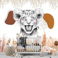 Thumbnail for Papier Peint Animaux  <br/> Lion Boho