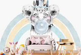 Papier Peint Lion Chewing Gum | Le Petit Intissé