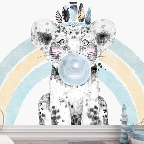 Papier Peint Lion Chewing Gum | Le Petit Intissé