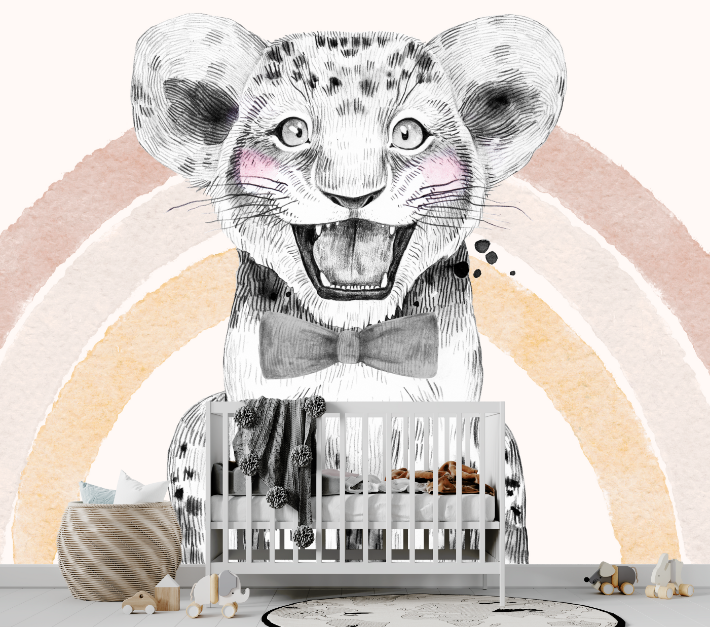 Papier Peint Lion Enfant | Le Petit Intissé