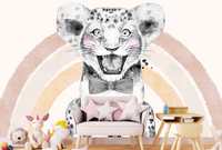 Thumbnail for Papier Peint Lion Enfant | Le Petit Intissé