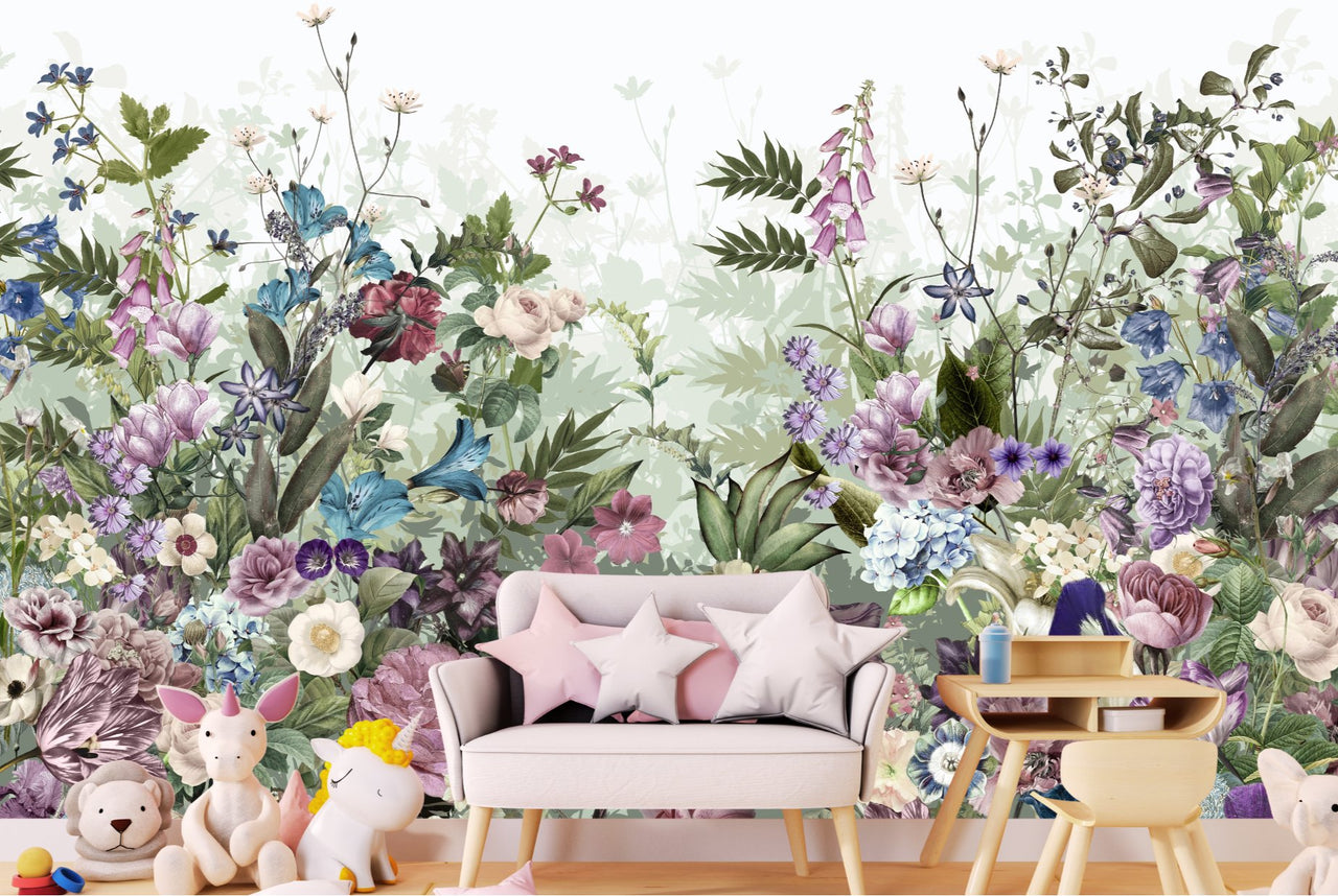 Papier Peint Fleur  <br/> Décoration Florale Elégante