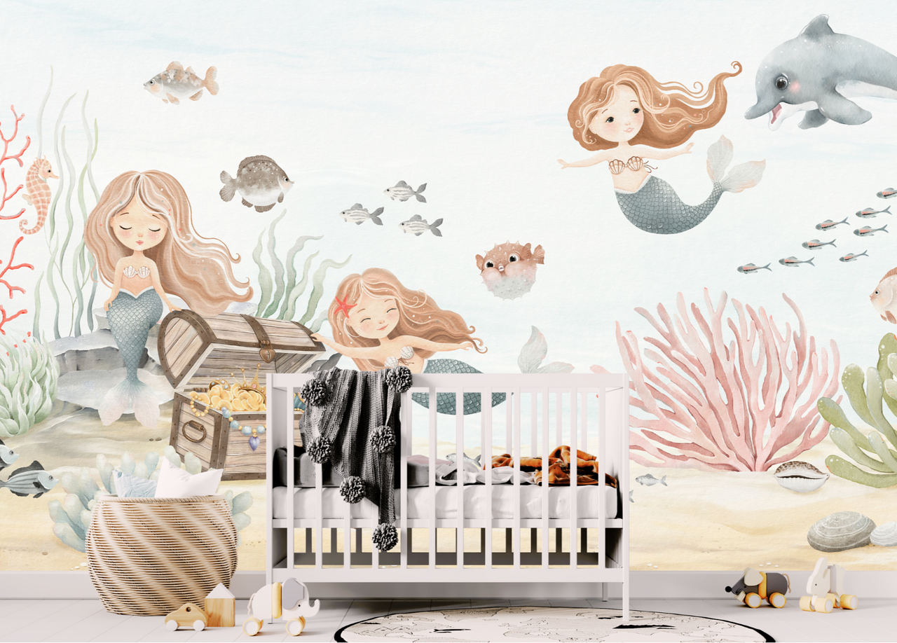 Papier Peint Marin Fille | Le Petit Intissé