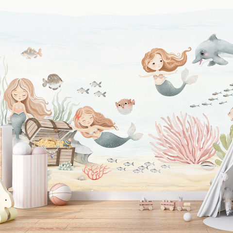 Papier Peint Marin Fille | Le Petit Intissé