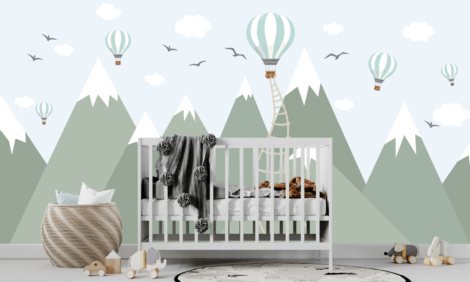 Papier Peint Enfant Montagne | Le Petit Intissé