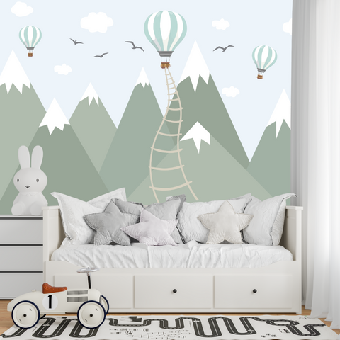 Papier Peint Enfant Montagne | Le Petit Intissé