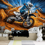 Tapisserie Moto Cross | Le Petit Intissé
