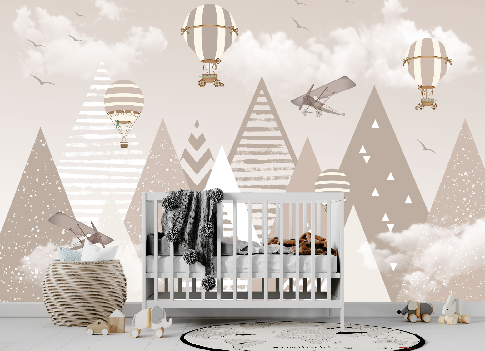 Papier Peint Panoramique Beige Enfant | Le Petit Intissé