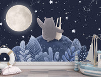 Thumbnail for Papier Peint Etoile  <br/> Animaux et Cocon Nocturne