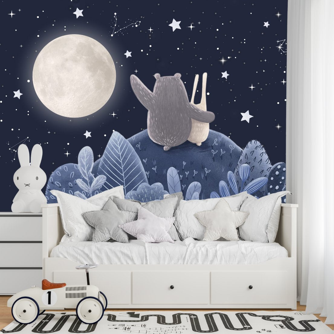 Papier Peint Etoile  <br/> Animaux et Cocon Nocturne