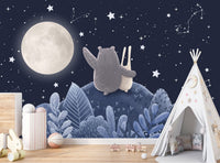 Thumbnail for Papier Peint Etoile  <br/> Animaux et Cocon Nocturne