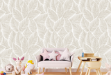 Papier Peint Feuillage Beige Enfant | Le Petit Intissé