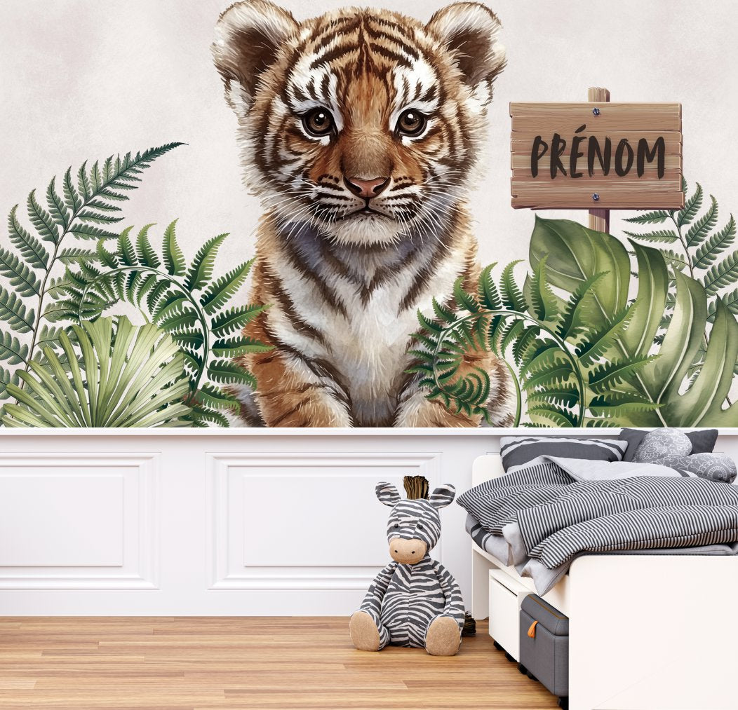 Papier Peint Animaux  <br/> Bébé Petit Tigre